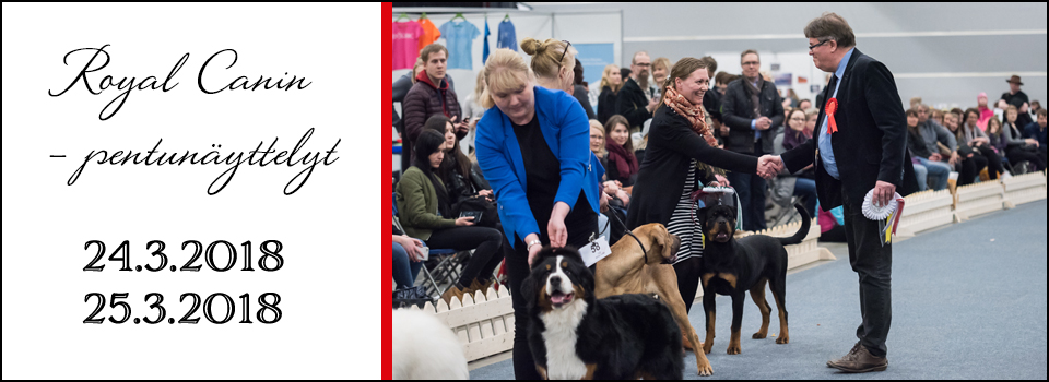 Royal Canin-pentunäyttelyt 24. & 25.3.2018